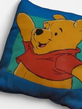 Rare Vintage Winnie the Pooh Character Double-Sided Throw Pillow